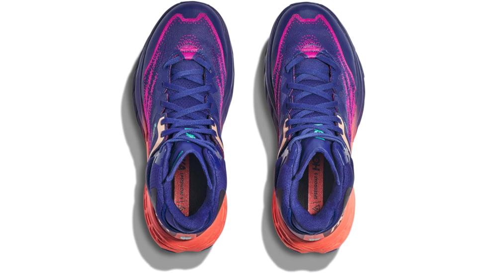 Hoka Speedgoat 5 Mid GTX Hiking Shoes - Womens, Bellwether Blue / Camellia, 08B, 1127919-BBCML-08B