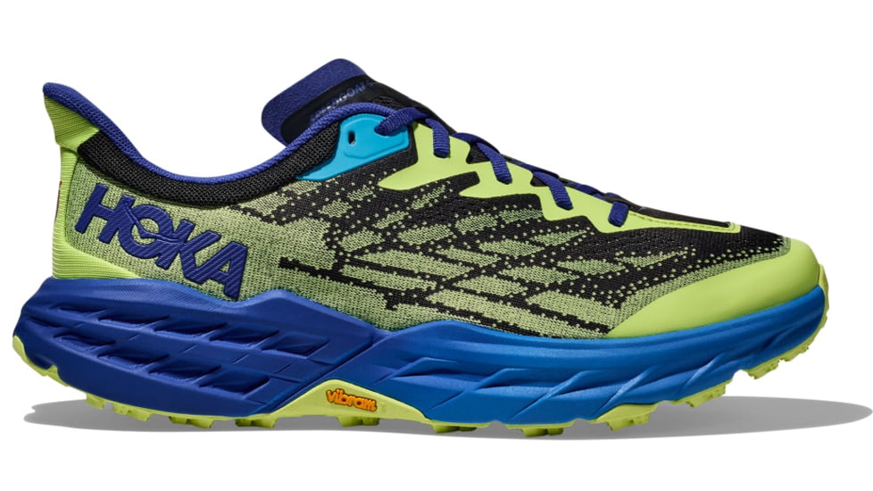 Hoka Speedgoat 5 Trailrunning Shoes - Mens, Lettuce/Evening Sky, 09.5 D, 1123157-LTC-09.5D