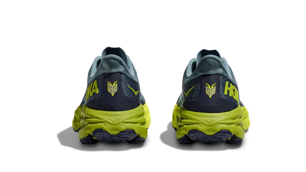 Hoka Speedgoat 5 Trailrunning Shoes - Mens, Stone Blue/Dark Citron, 7.5D, 1123157-SBDCT-07.5D