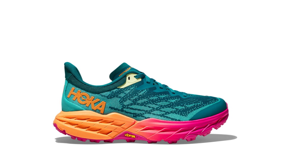Hoka Speedgoat 5 Trailrunning Shoes - Womens, Deep Lake/Ceramic, 10B, 1123158-DLCR-10B