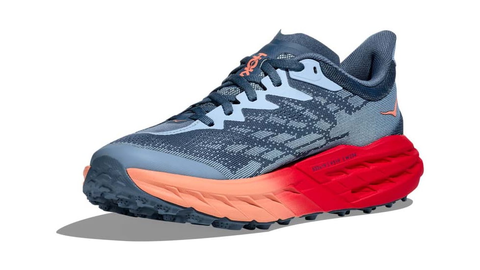 Hoka Speedgoat 5 Trailrunning Shoes - Womens, Real Teal/Papaya, 8US/Medium, 1123158-RPY-08B