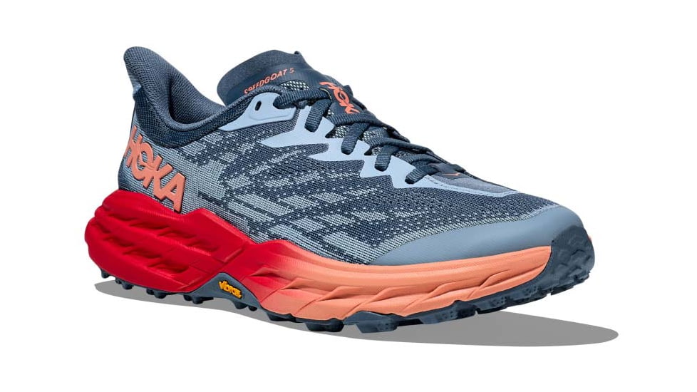 Hoka Speedgoat 5 Trailrunning Shoes - Womens, Real Teal/Papaya, 8US/Medium, 1123158-RPY-08B