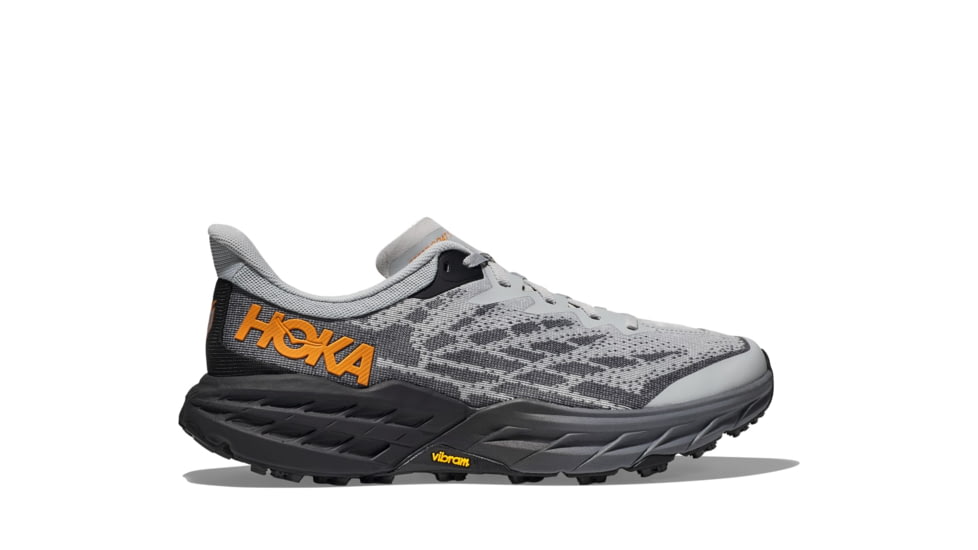 Hoka Speedgoat 5 Wide Trailrunning Shoes - Mens, Harbor Mist/Black, 10.5EE, 1123159-HMBC-10.5EE