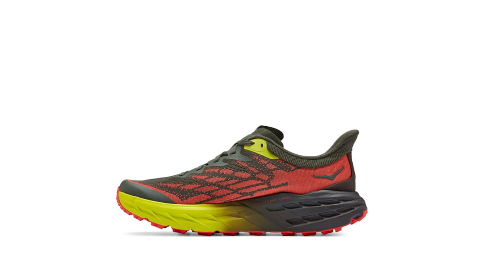 Hoka Speedgoat 5 Wide Trailrunning Shoes - Mens, Thyme / Fiesta, 10.5EE, 1123159-TFST-10.5EE