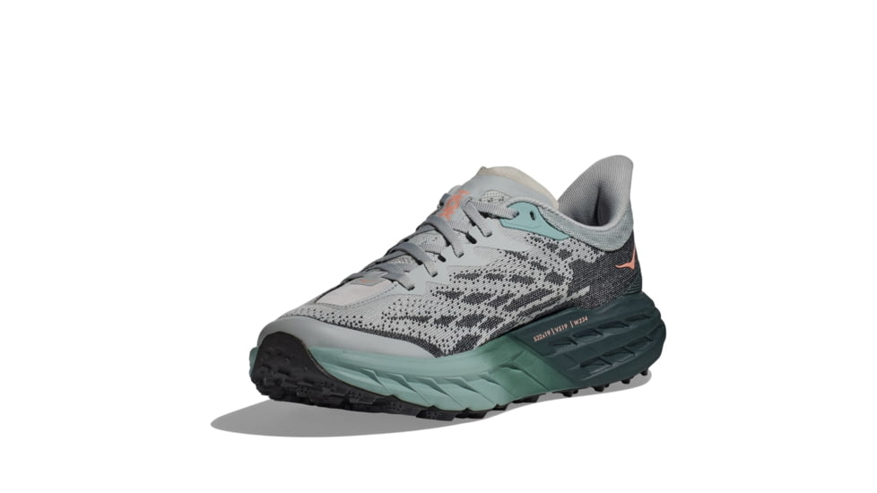 Hoka Speedgoat 5 Wide Trailrunning Shoes - Womens, Harbor Mist/Spruce, 08D, 1123160-HMSP-08D