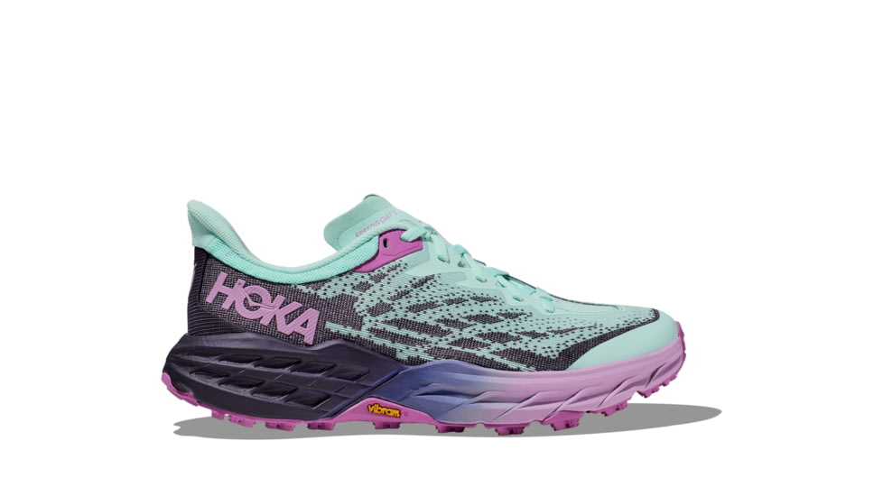 Hoka Speedgoat 5 Wide Trailrunning Shoes - Womens, Sunlit Ocean/Night Sky, 12D, 1123160-SONS-12D