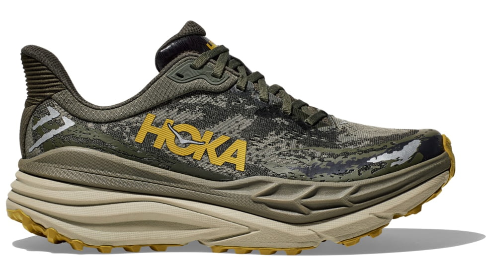 Hoka Stinson 7 Trailrunning Shoes - Mens, Olive Haze/Forest Cover, 11.5 D, 1141530-OZF-11.5D
