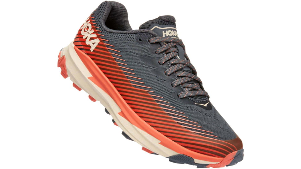 Hoka Torrent 2 Trail Running Shoes - Womens, Castlerock/Camellia, 9, 1110497-CCLL-09