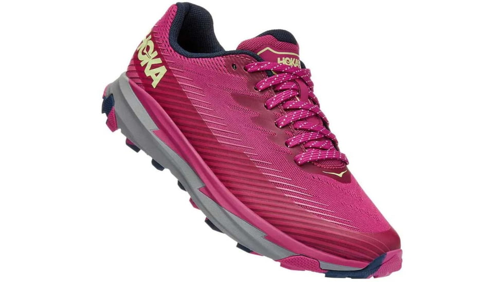 Hoka Torrent 2 Trail Running Shoes - Womens, Festival Fuchsia/Ibis Rose, 8, 1110497-FFIR-08