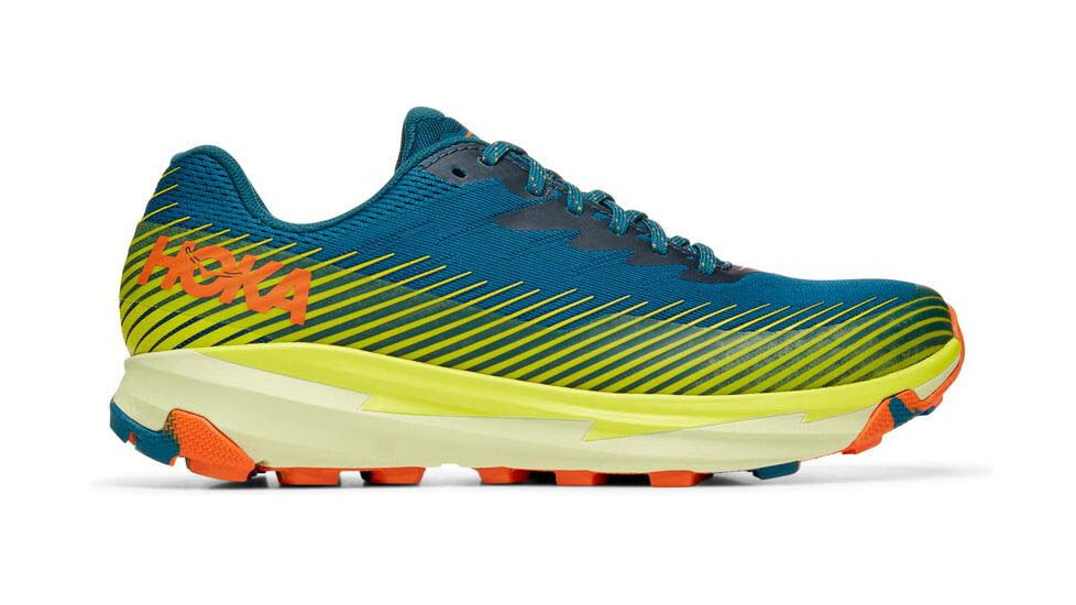 Hoka Torrent 2 Trailrunning Shoes - Mens, Blue Coral/Evening Primrose, 11, 1110496-BCEP-11