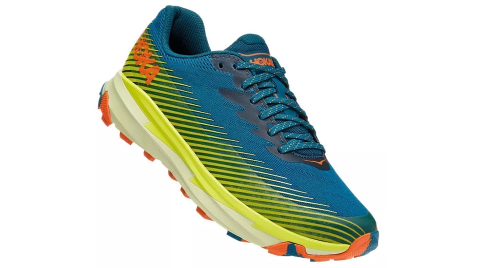 Hoka Torrent 2 Trailrunning Shoes - Mens, Blue Coral/Evening Primrose, 11, 1110496-BCEP-11