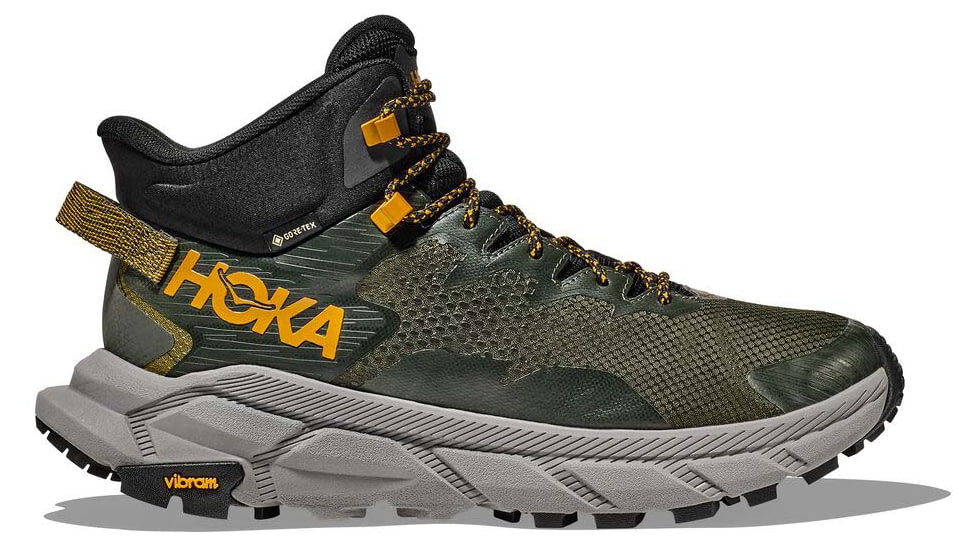 Hoka Trail Code GTX Hiking Shoes - Mens, Duffel Bag/Avocado, 11.5D, 1123165-DBAV-11.5D