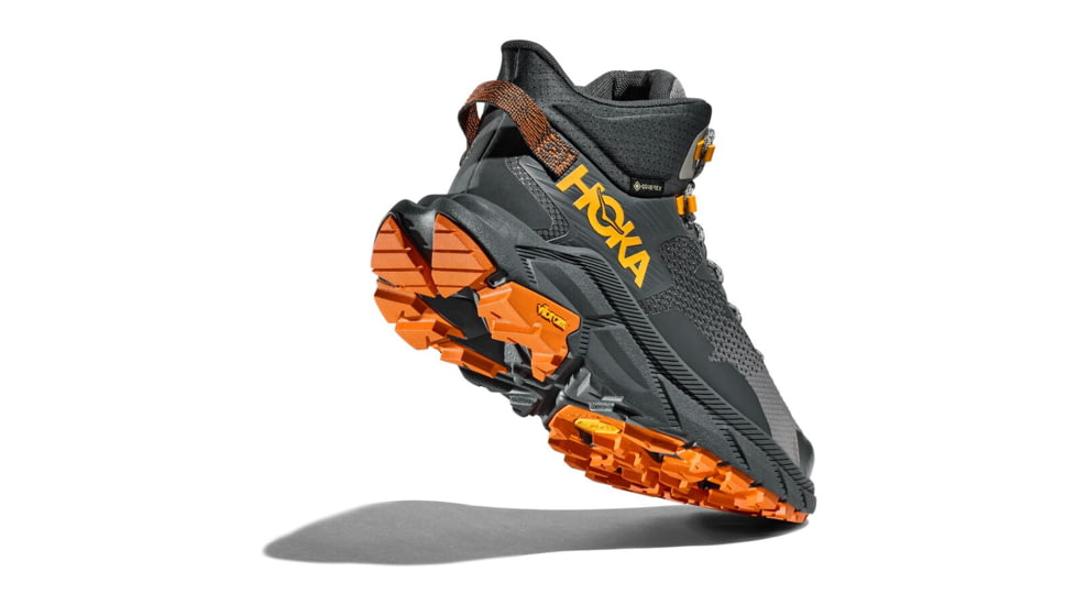 Hoka Trail Code GTX Shoes - Mens, Castlerock/Persimmon Orange, 10, 1123165-CPOR-10D