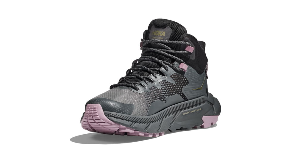 Hoka Trail Code GTX Shoes - Womens, Black/Castlerock, 7.5, 1123166-BCSTL-07.5B