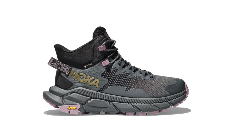 Hoka Trail Code GTX Shoes - Womens, Black/Castlerock, 7.5, 1123166-BCSTL-07.5B