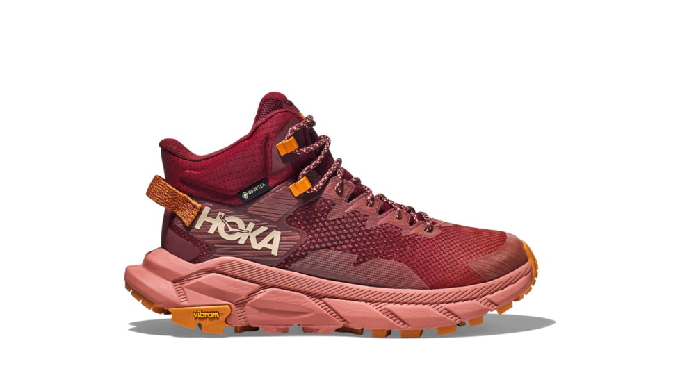 Hoka Trail Code GTX Shoes - Womens, Hot Sauce/Earthenware, 05B, 1123166-HSER-05B