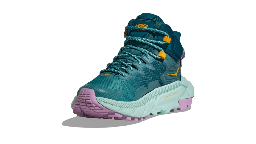 Hoka Trail Code GTX Shoes - Womens, Ocean Mist/Sunlit Ocean, 05.5B, 1123166-OMSO-05.5B