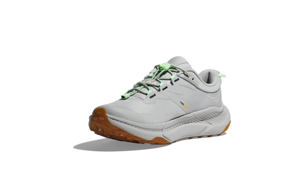 Hoka Transport Hiking Shoes - Womens, Harbor Mist/Lime Glow, 06.5B, 1123154-HMLG-06.5B