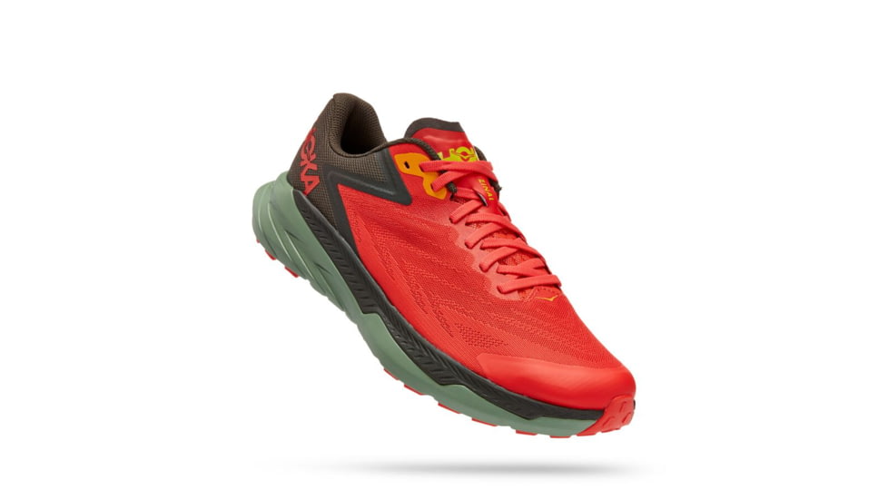 Hoka Zinal Trailrunning Shoes - Mens, Fiesta / Black Olive, 12.5D, 1119399-FBOL-12.5D