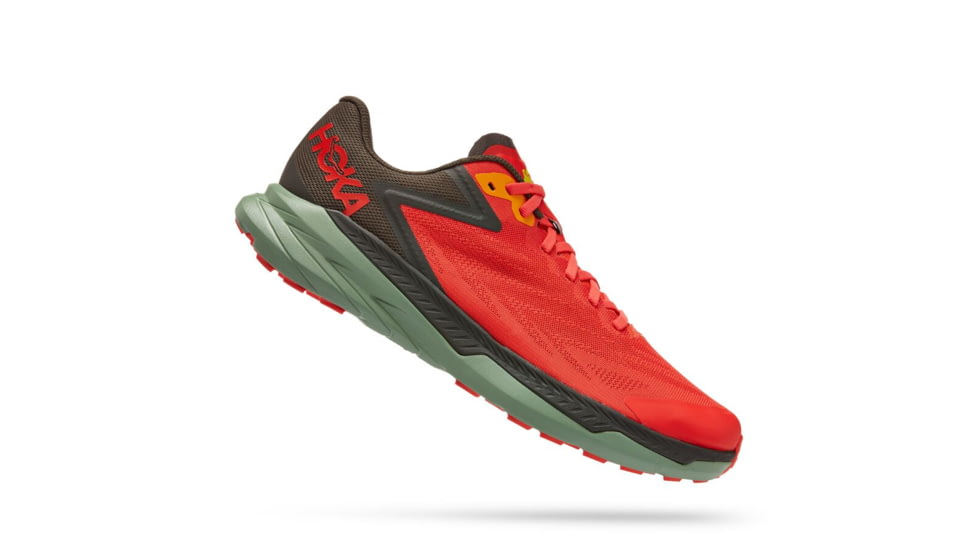 Hoka Zinal Trailrunning Shoes - Mens, Fiesta / Black Olive, 12.5D, 1119399-FBOL-12.5D