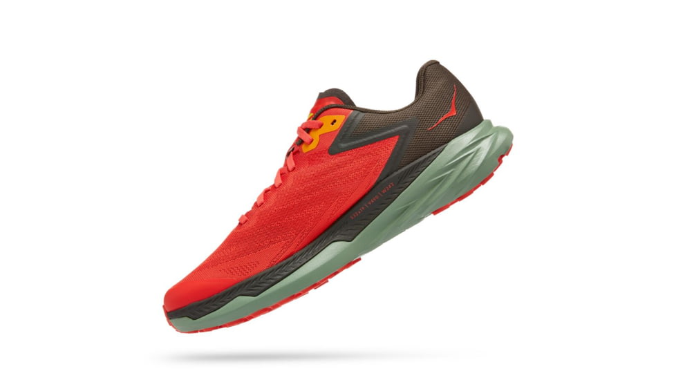 Hoka Zinal Trailrunning Shoes - Mens, Fiesta / Black Olive, 12.5D, 1119399-FBOL-12.5D