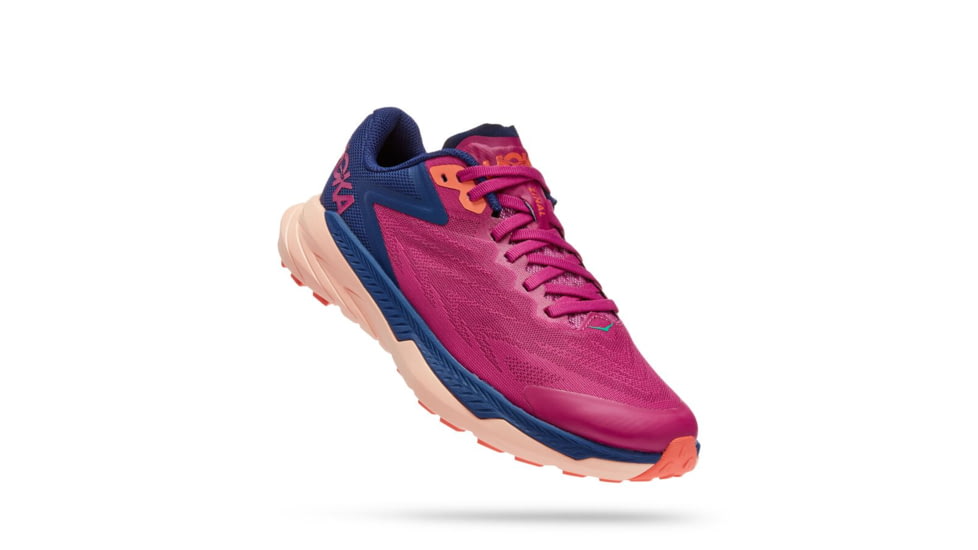 Hoka Zinal Trailrunning Shoes - Womens, Festival Fuchsia / Bellwether Blue, 07B, 1119400-FFBB-07B