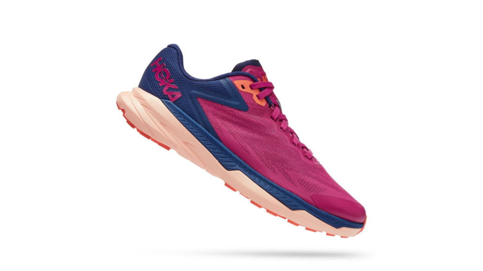 Hoka Zinal Trailrunning Shoes - Womens, Festival Fuchsia / Bellwether Blue, 07B, 1119400-FFBB-07B
