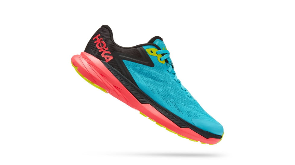 Hoka Zinal Trailrunning Shoes - Womens, Scuba Blue / Diva Pink, 07.5B, 1119400-SBDP-07.5B