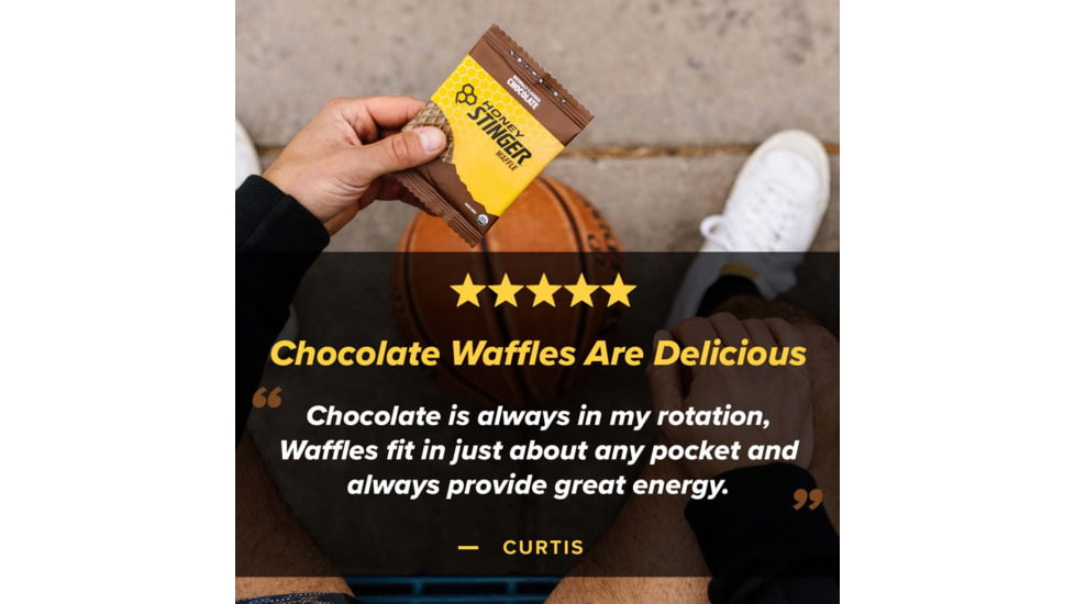 Honey Stinger Chocolate Waffle, 1 oz Pack, 74312