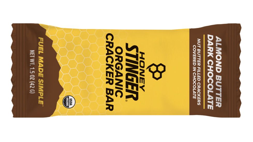 Honey Stinger Cracker N' Nut Butter Snack Bar - Almond Butter Dark Chocolate, 81112