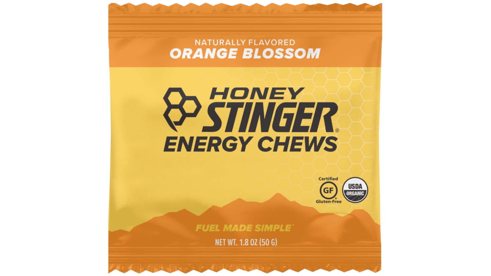 Honey Stinger Energy Chews, Orange Blossom, 1.8oz Bag, 72319