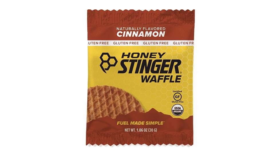 Honey Stinger Gluten Free Organic Waffle, Cinnamon, 1 oz Pack, 76212