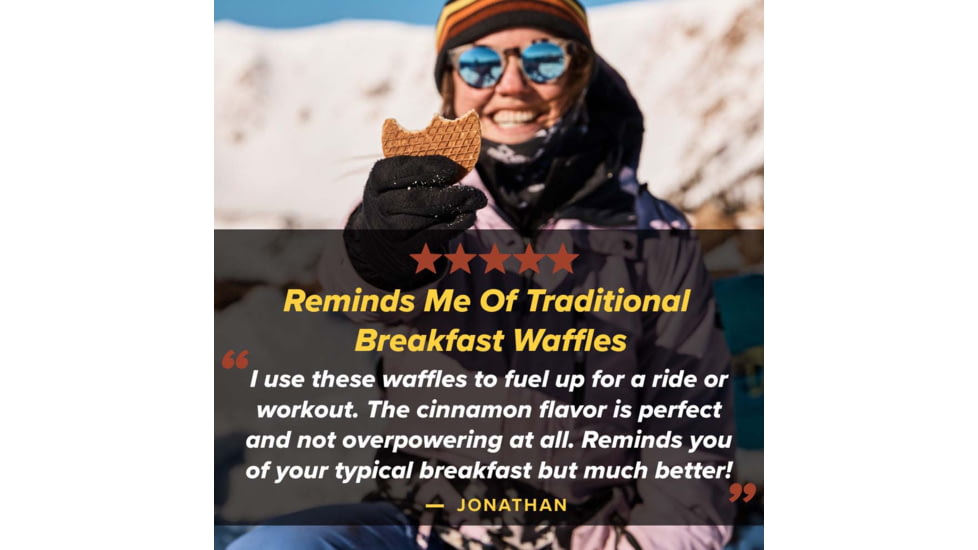 Honey Stinger Gluten Free Organic Waffle, Cinnamon, 1 oz Pack, 76212