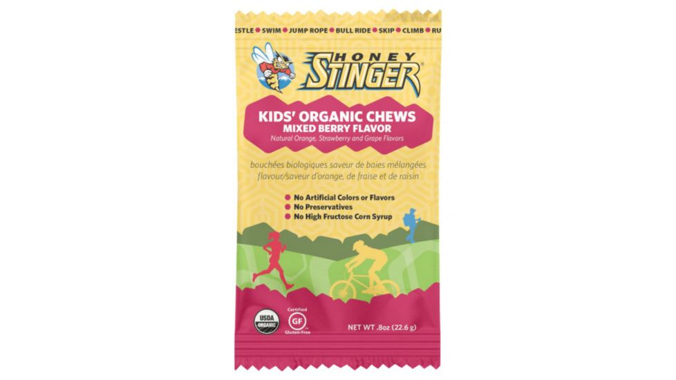 Honey Stinger Kids Organic Energy Chews - Box of 5-Mixed Berry