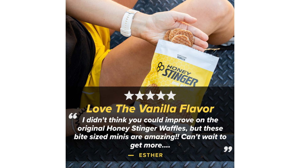 Honey Stinger Mini Waffle Bag, Vanilla, 5.3 oz, 83218