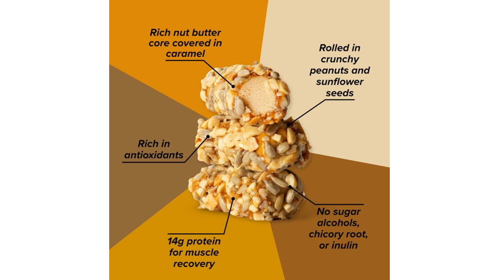 Honey Stinger Nut + Seed Bar, Peanut and Sunflower Seed, 1.98 oz, 73512