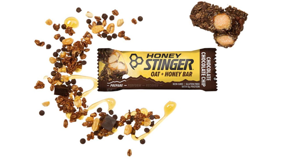 Honey Stinger Oat + Honey Bar, Chocolate Chip, 1.48 oz, 73812