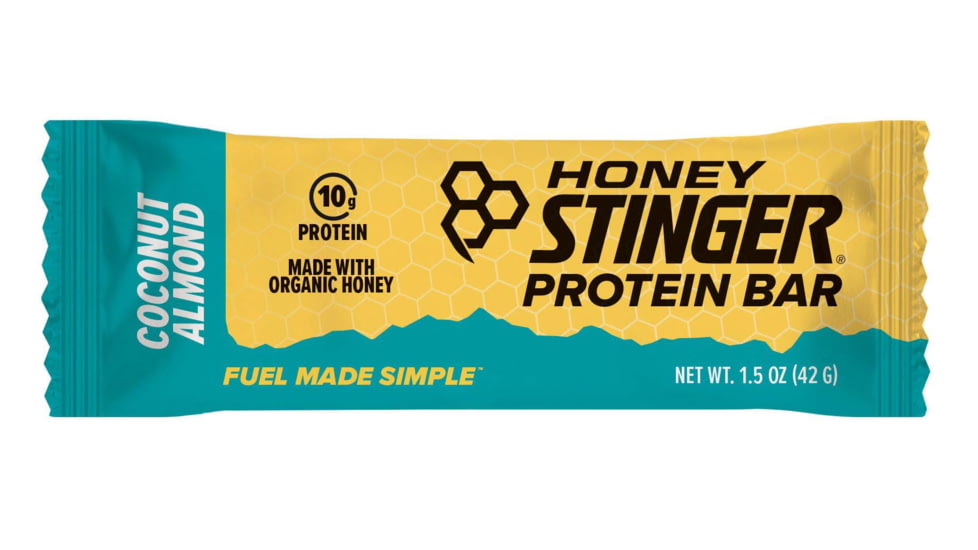 Honey Stinger Protein Bar Bar, Dark Chocolate Coconut Almond - 10g, 73119