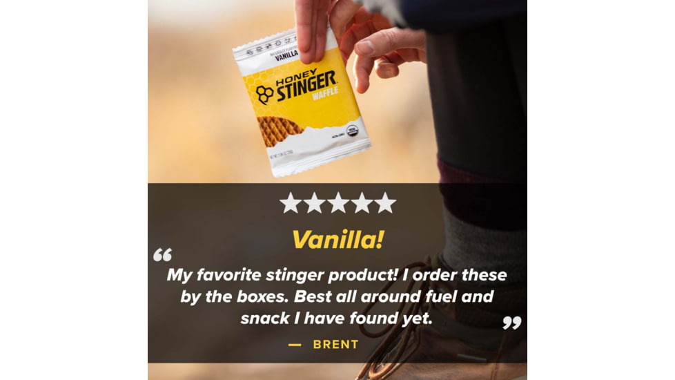 Honey Stinger Vanilla Waffle, 1 oz Pack, 74112