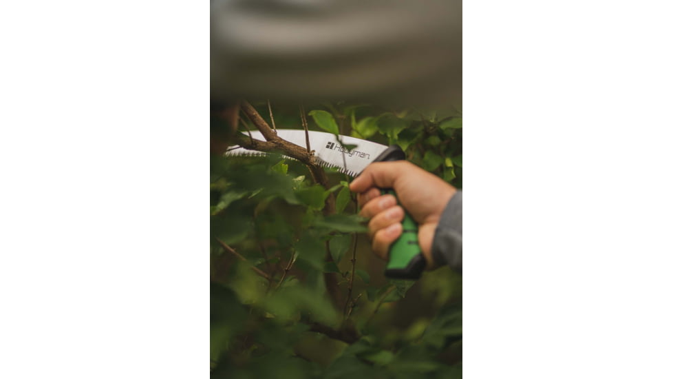 Hooyman Curved Blade Hand Saw, Black/Green, 1112250