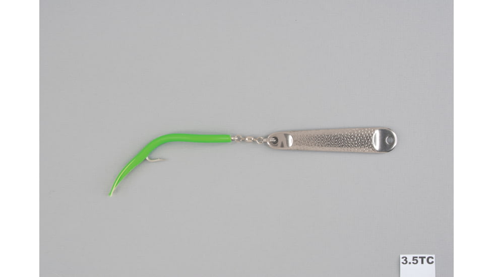 Hopkins Hammered Spoon, SIngle Hook w/Tube Teaser, Stainless Steel, 2oz, 4 1/4in, 3.5TC