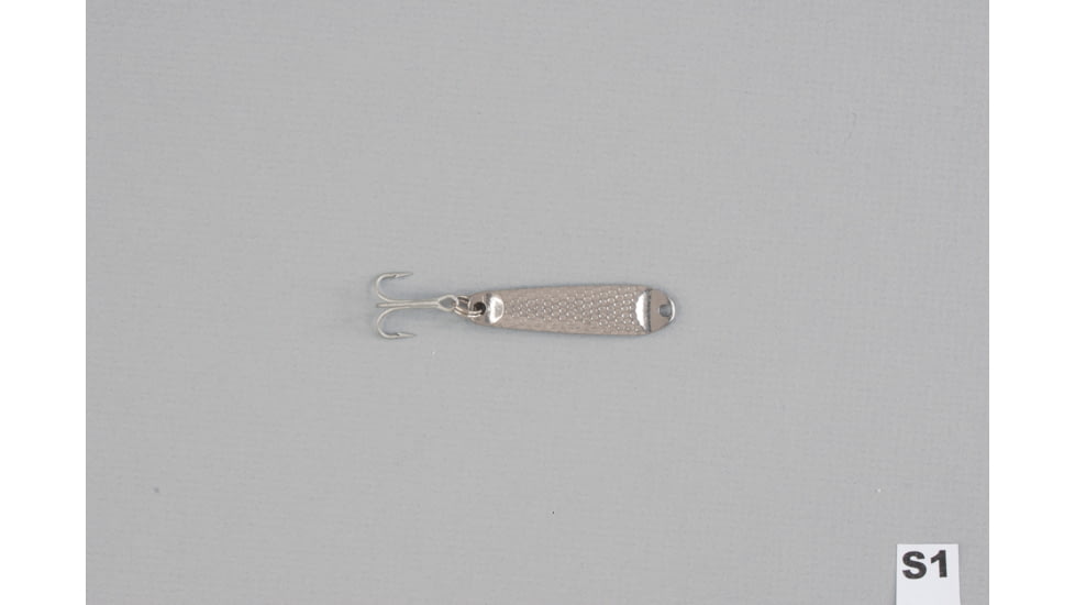 Hopkins Shorty Hammered Spoon w/Plain Treble, Stainless Steel, 1/4oz, 1 3/4in, S1