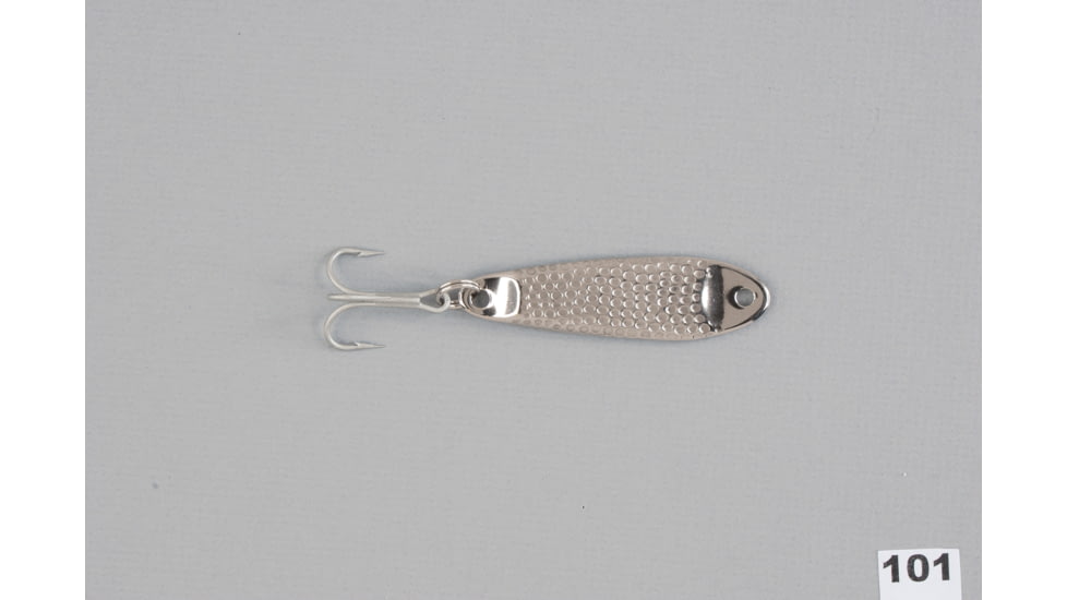 Hopkins Shorty Hammered Spoon w/Plain Treble, Stainless Steel, 1oz, 2 3/4in, 101