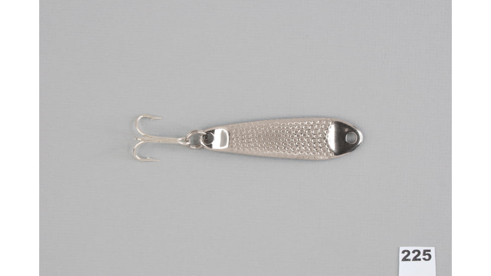 Hopkins Shorty Hammered Spoon w/Plain Treble, Stainless Steel, 2 1/4oz, 3 1/2in, 225