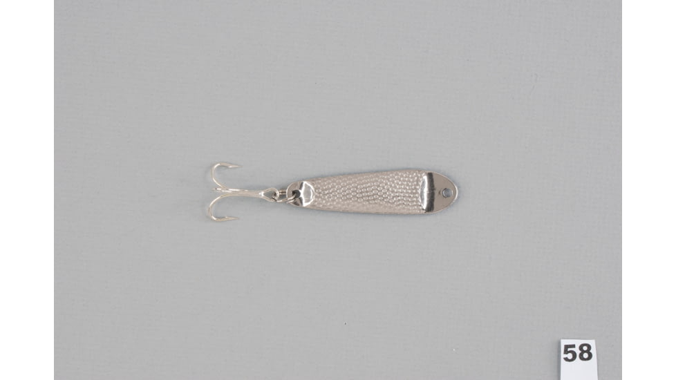 Hopkins Shorty Hammered Spoon w/Plain Treble, Stainless Steel, 5/8oz, 2 1/2in, 58