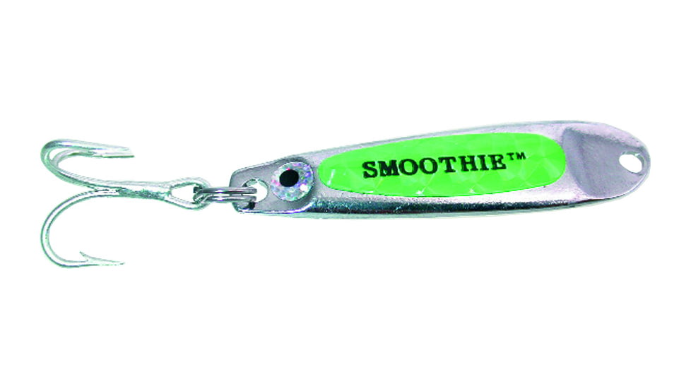 Hopkins Shorty Smoothie Spoon w/Plain Treble, Chartreuse Prism, 1/2oz, 2 1/4in, SM45C