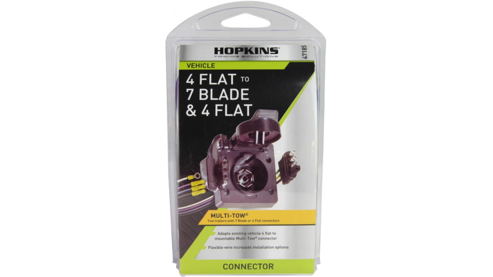 Hopkins Towing Solutions Multi Tow 4 Flat To 7 Blade And 4 Flat Adapter, 47185