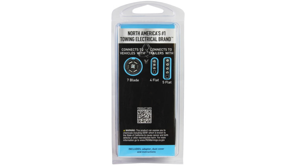 Hopkins Towing Solutions Multi Tow 7 Blade To 5 Flat And 4 Flat Adapter, 47385
