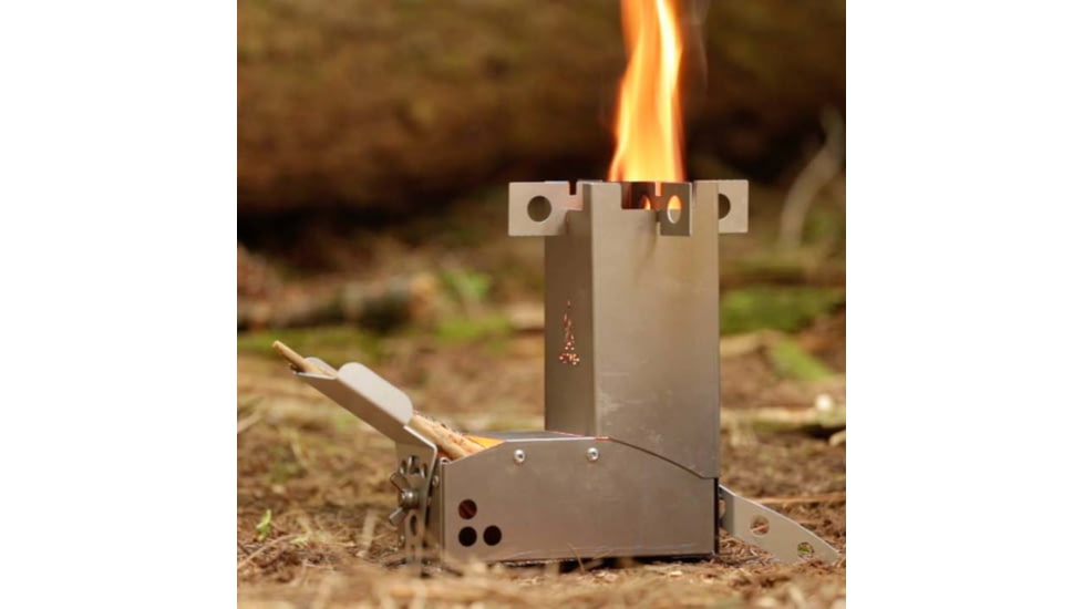Hot Ash Mini Rocket Stove, Titanium, STV-HASM-MINI