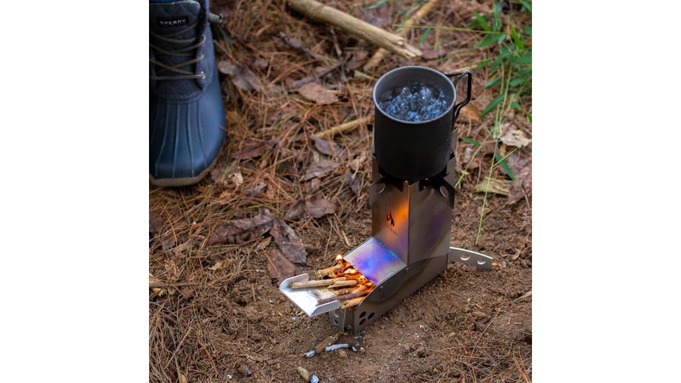 Hot Ash Mini Rocket Stove, Titanium, STV-HASM-MINI